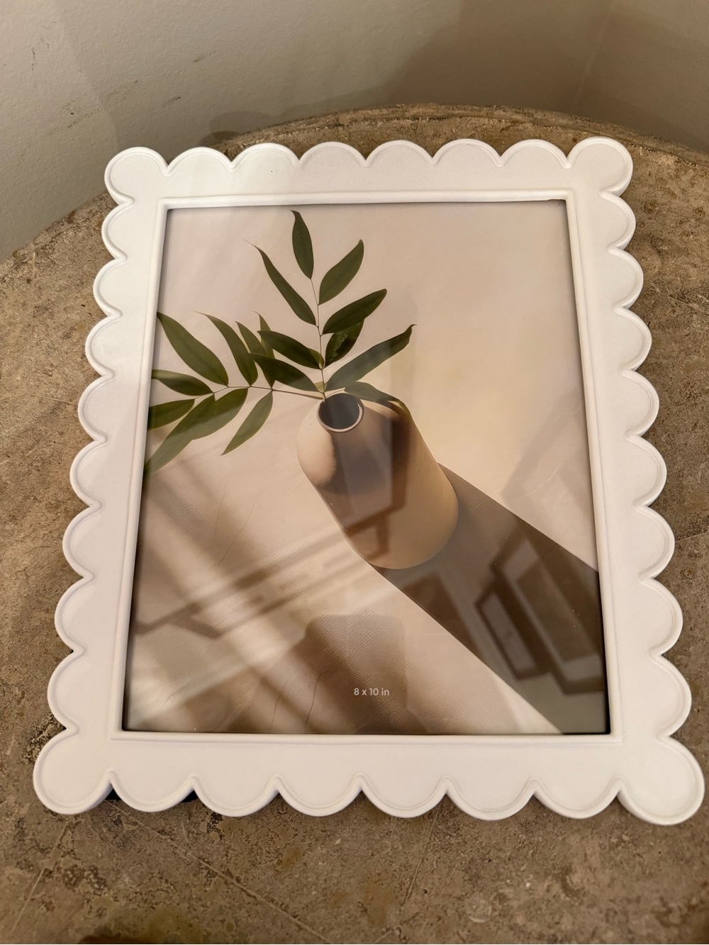 White Scalloped Photo Frame - Decorative 8x10